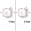 QiuzAim 6 Copper Tube CPU Heat Sink 1700 Tower 120mm Desktop Computer CPU Fan 1155 Silent PWM Air Cooling 1151 AM4/AM5