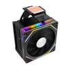 QiuzAim Silent ARGB Desktop E5 Four Heat Pipe CPU Cooling Fan 5V3 Pin LGA2011/1700 Cooling Type 120mm Prism X79/x99/B85/AM4/1200