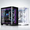 QiuzAim Desktop 120mm ARGB Silent Cooling Case Fan CD Metal Texture High Airflow RGB Chassis Fans 8Pro PC Gaming Computer Tower