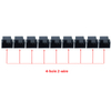 9-Port Fan Hub Snakeskin Sleeved 6-Pin to 9x 4-Pin Splitter with 3-Pin Compatibility for High-Density Cooling Systems