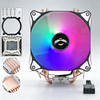 QiuzAim CPU Air Cooler for LGA2011-3 X99 Motherboards Tower 4/6 Heat-Pipe Design with 120mm RGB Fan for Server & Workstation PCs